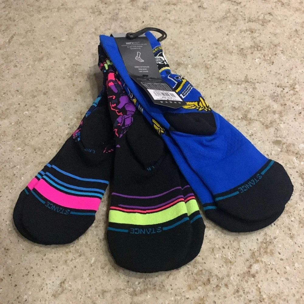 NWT STANCE Pixar x Stance Lightyear Kids Crew Socks 3 Pack Size Large